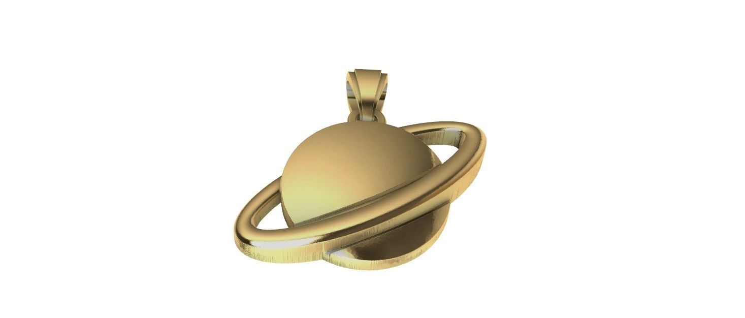 Saturn Pendant 3D print model_12