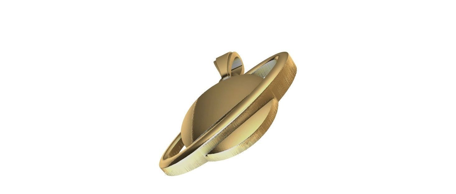 Saturn Pendant 3D print model_14