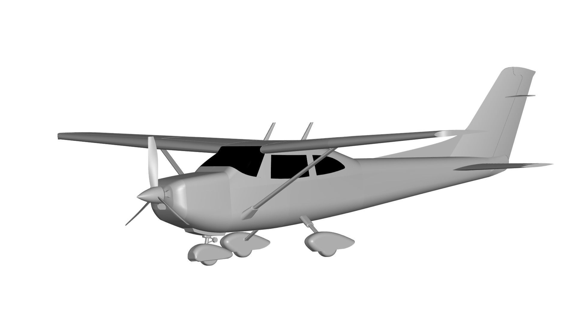 Cessna 182 Skylane 3D model_1