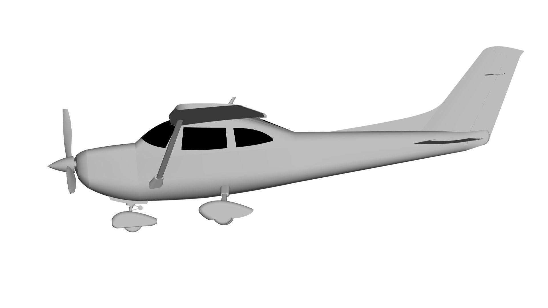 Cessna 182 Skylane 3D model_2