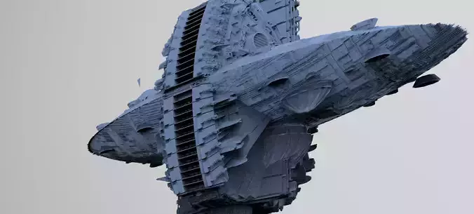 Art Deco Sci-Fi Mothership  2 