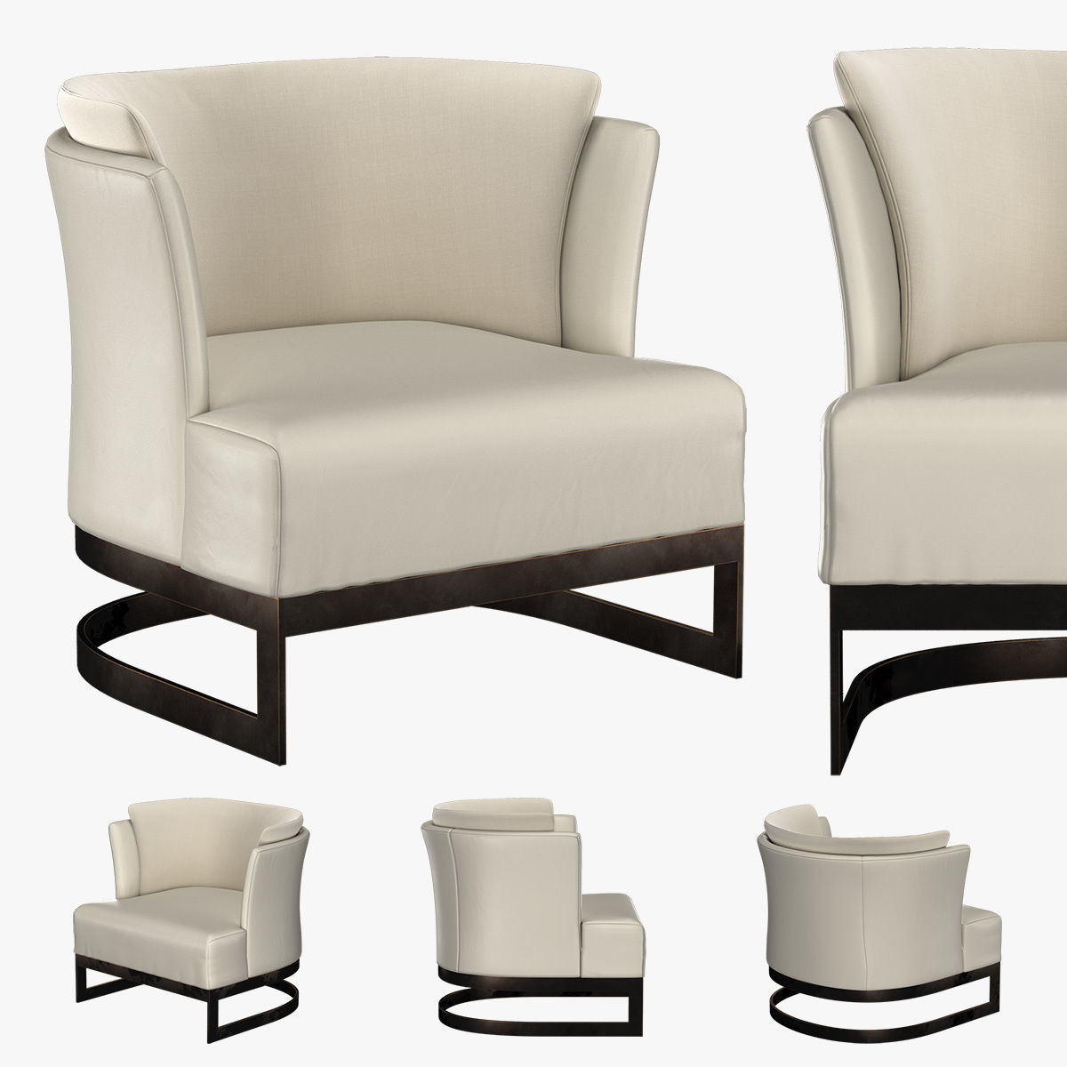 ST JOHN STREET ARMCHAIR 3D model_7