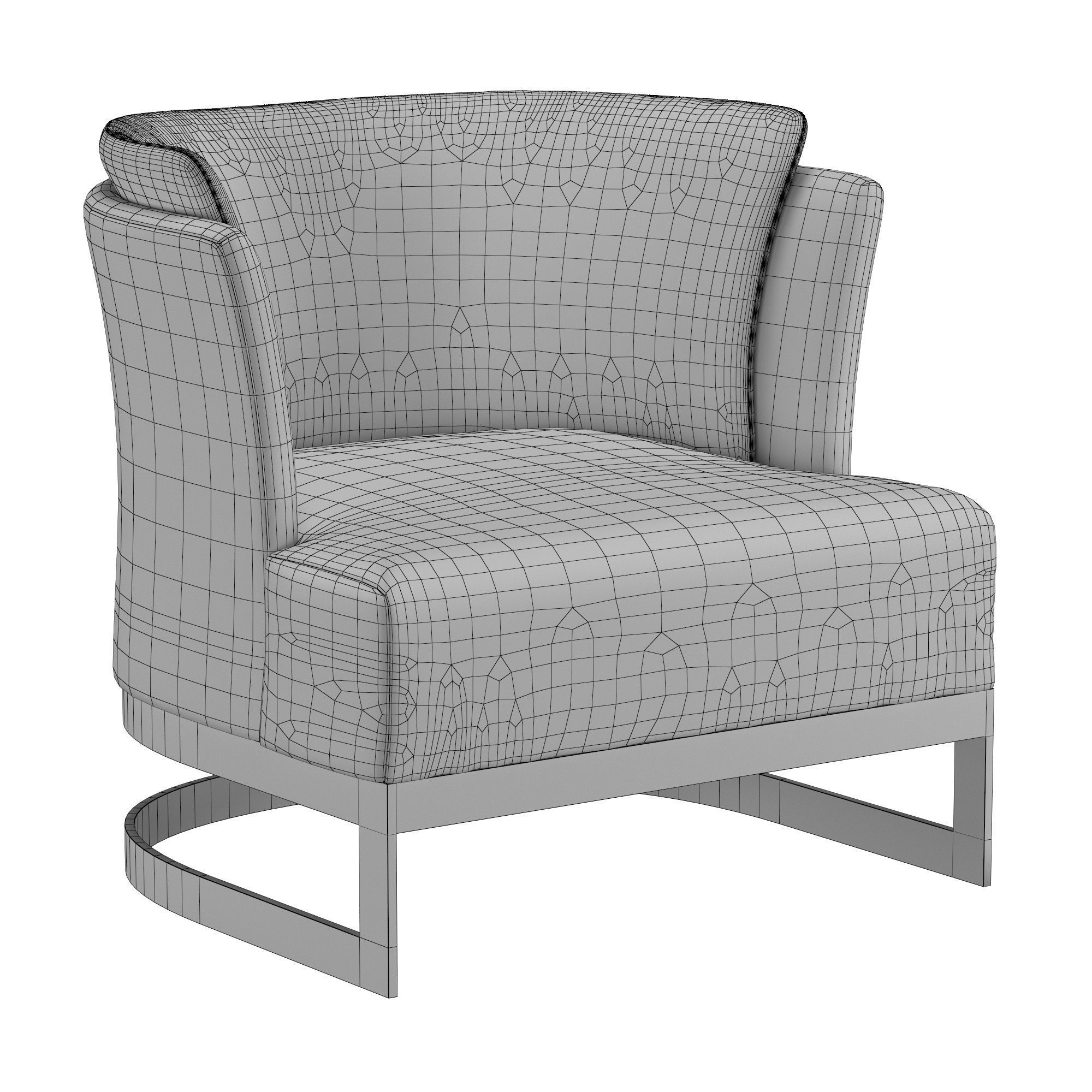 ST JOHN STREET ARMCHAIR 3D model_6