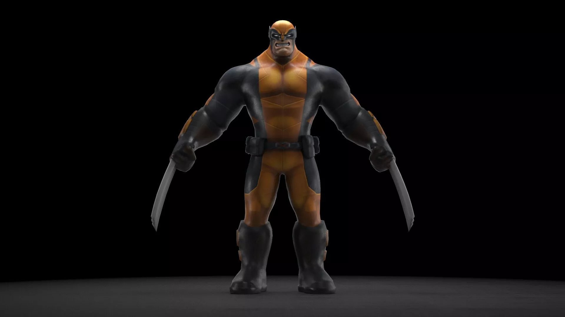 Wolverine Comic Free low-poly 3D model