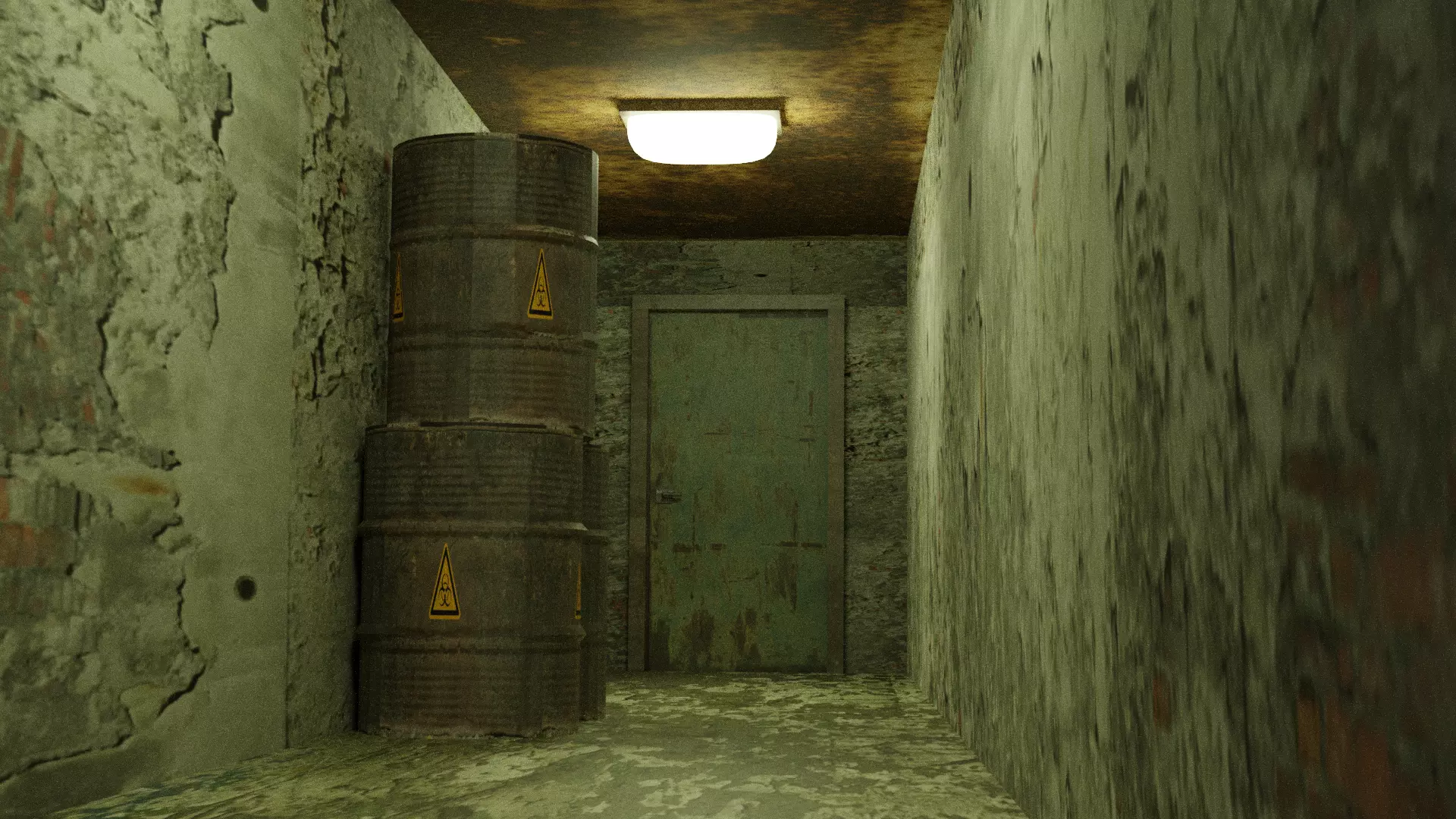Creepy Corridor Scene Free 3D model_0