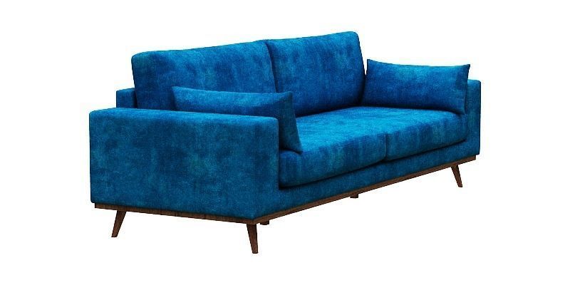 Sofa 3 seater Low-poly 3D model_2