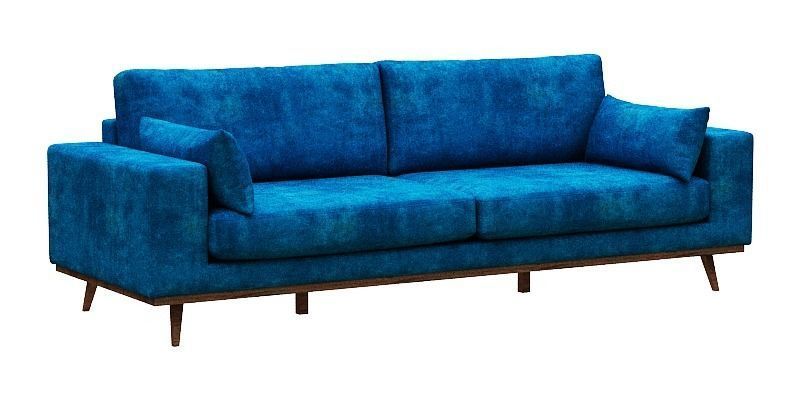 Sofa 3 seater Low-poly 3D model_1