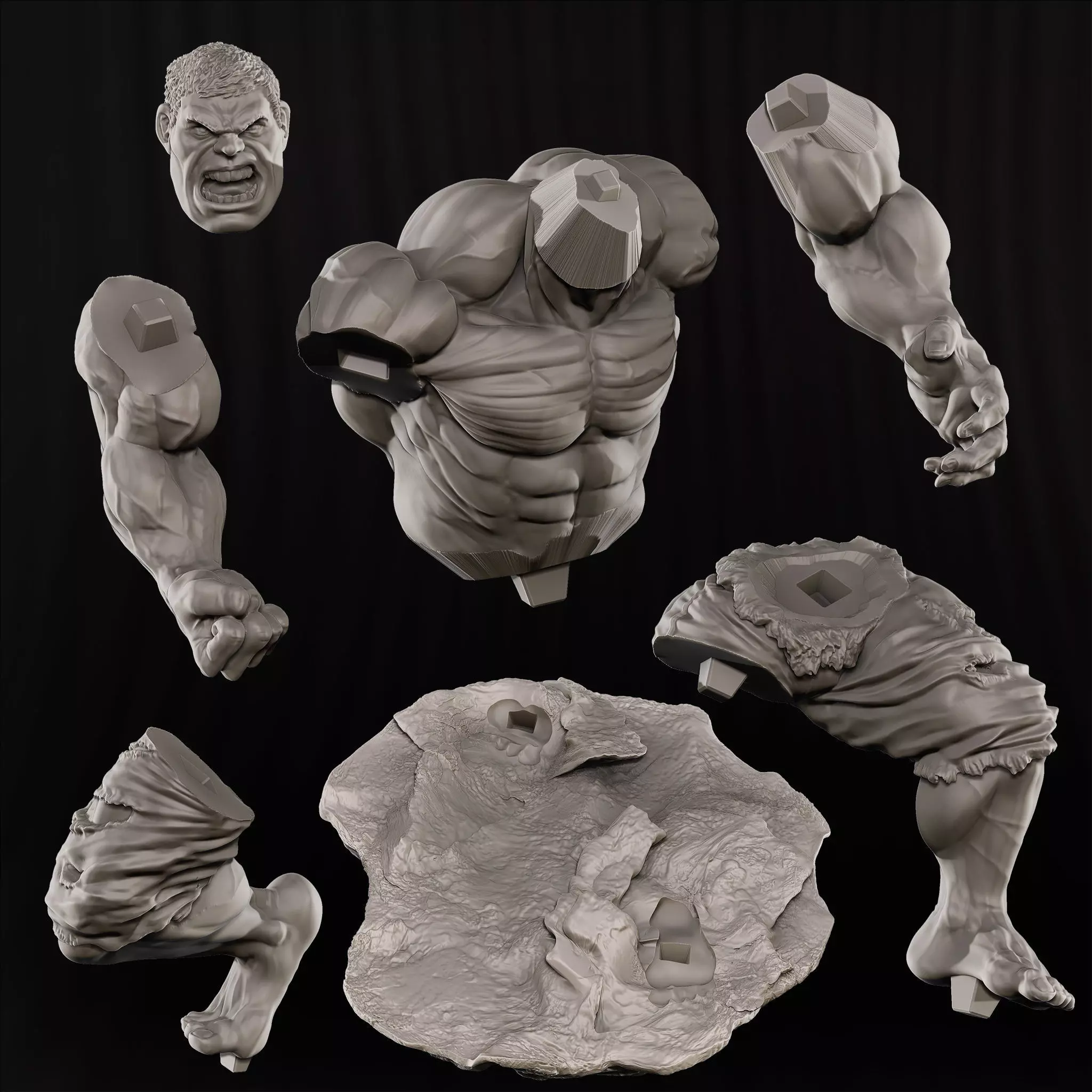 HULK  for 3D printing 3D print model_0