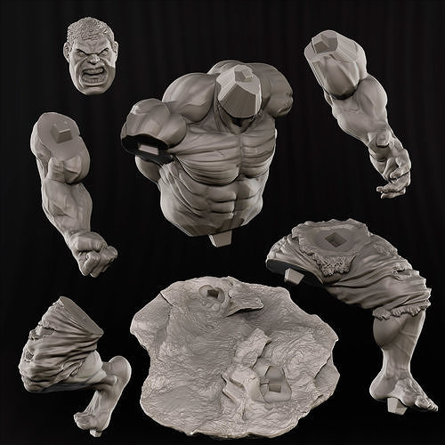 HULK  for 3D printing 3D print model
