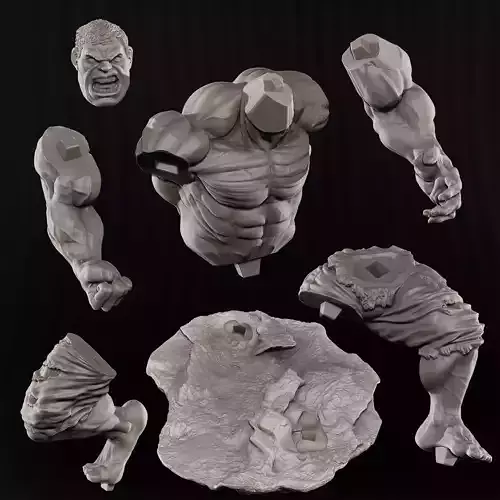 HULK  for 3D printing 3D print model