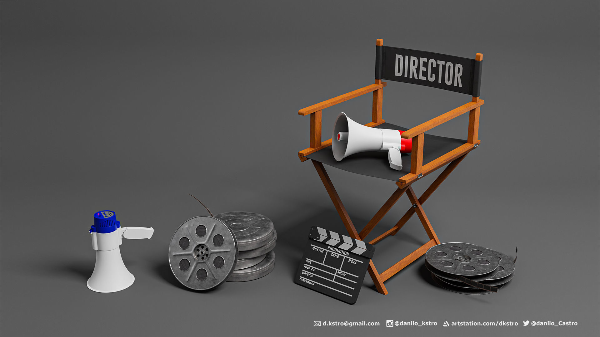 Movie Package 3D model_1