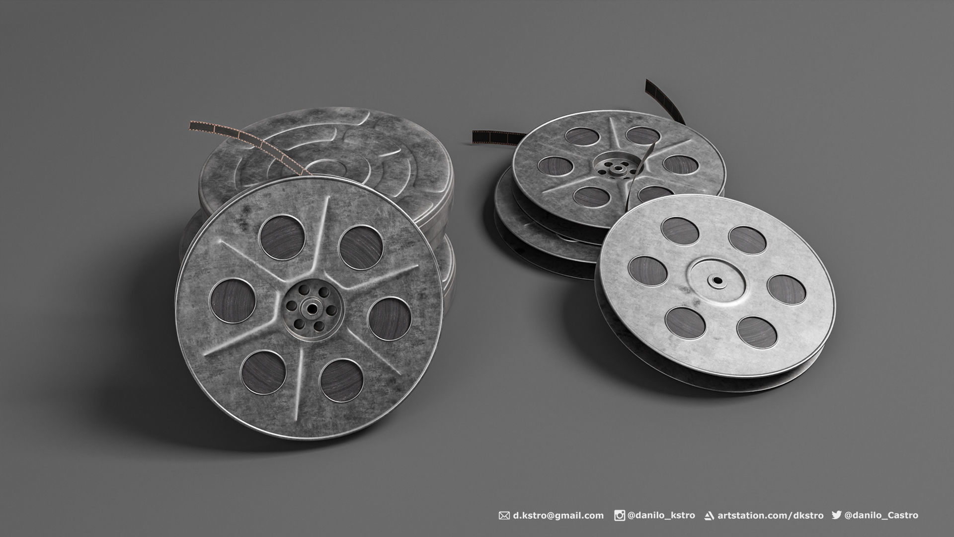 Movie Package 3D model_9