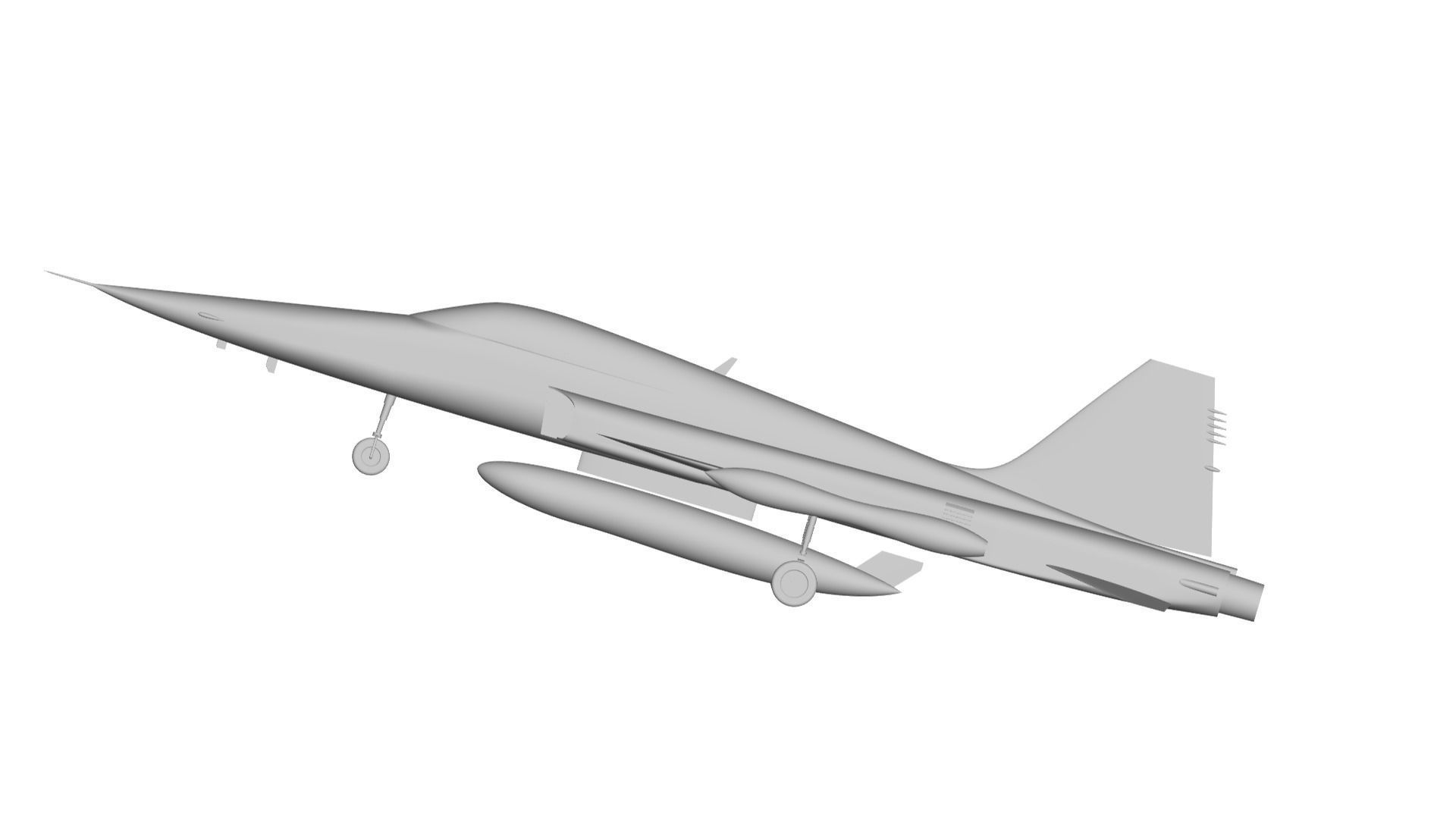 F-5E TIGER 3D model_2