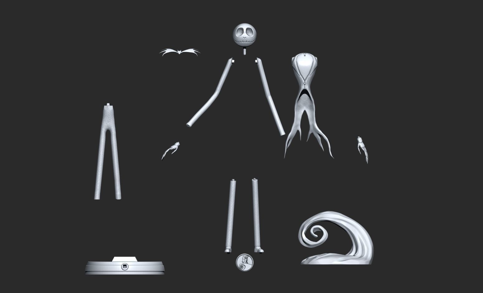 Jack Skellington - HE NIGHTMARE BEFORE CHRISTMAS 3D print model_5