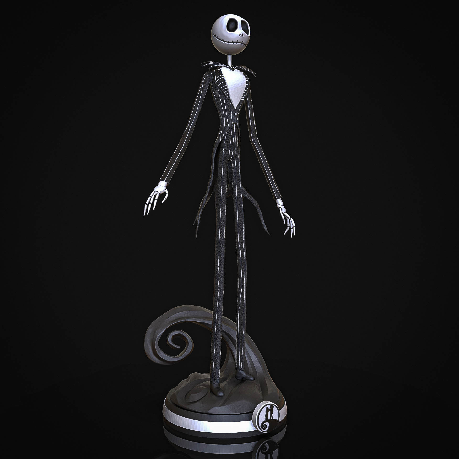 Jack Skellington - HE NIGHTMARE BEFORE CHRISTMAS 3D print model_4