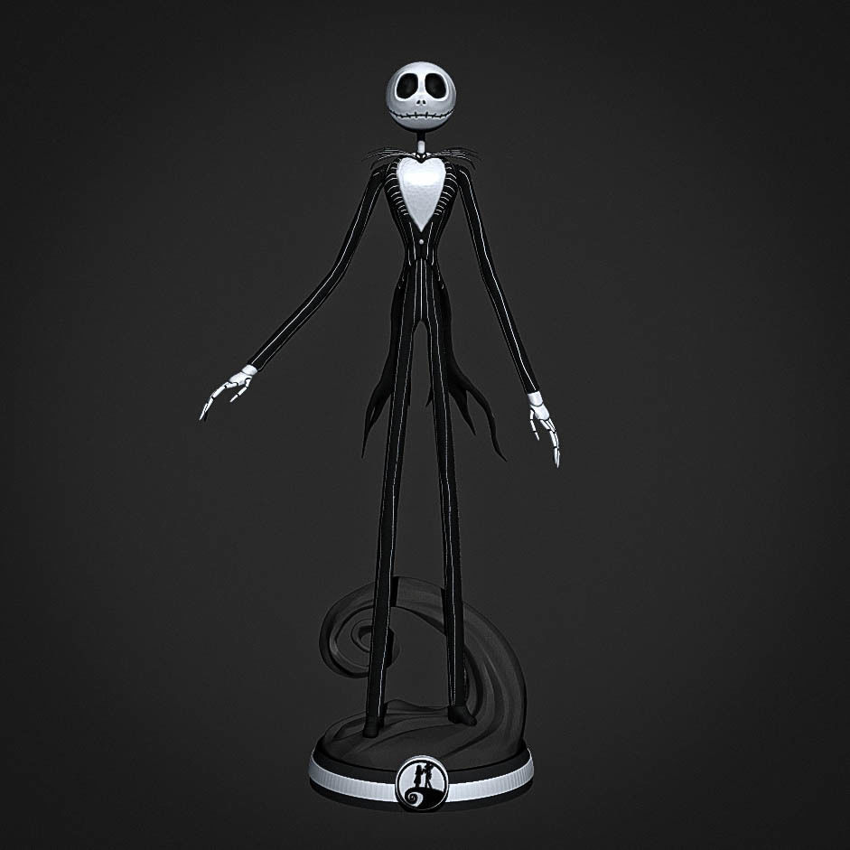 Jack Skellington - HE NIGHTMARE BEFORE CHRISTMAS 3D print model_1