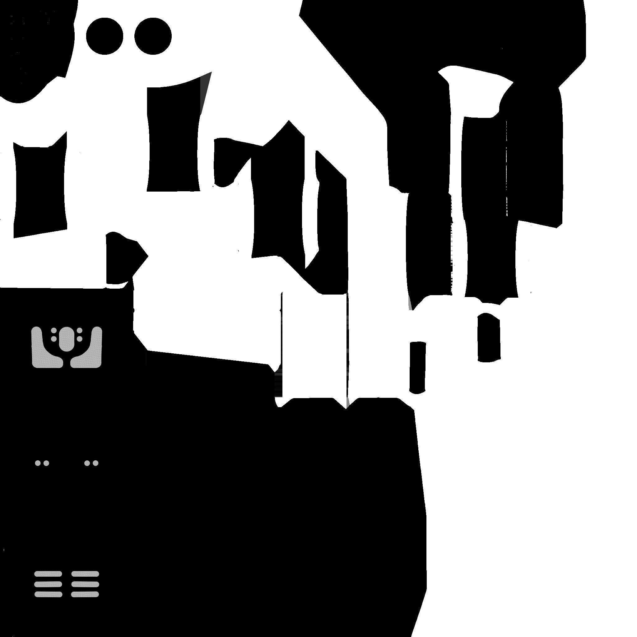 SciFi Backpack F04 White Gold - Fashion Character Design Low-poly 3D model_18