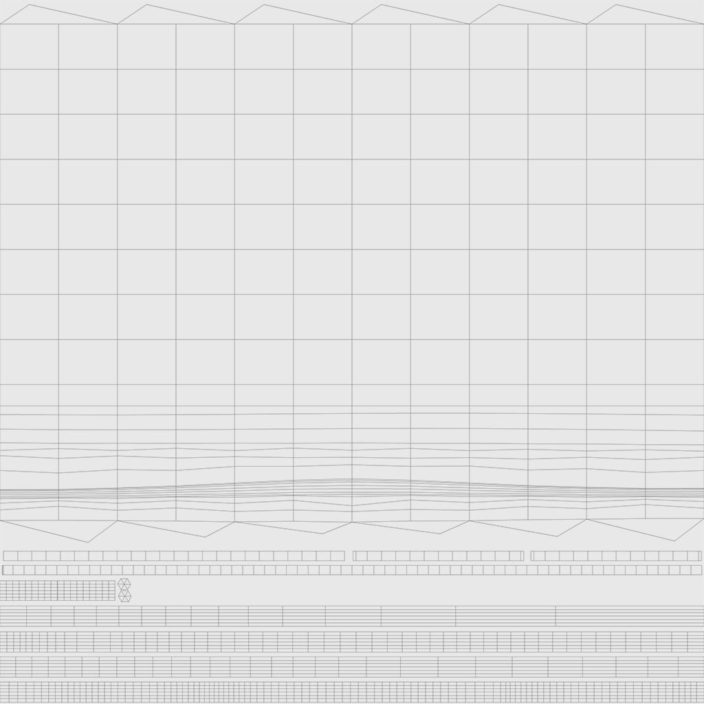 Metallic balloons Low-poly 3D model_16