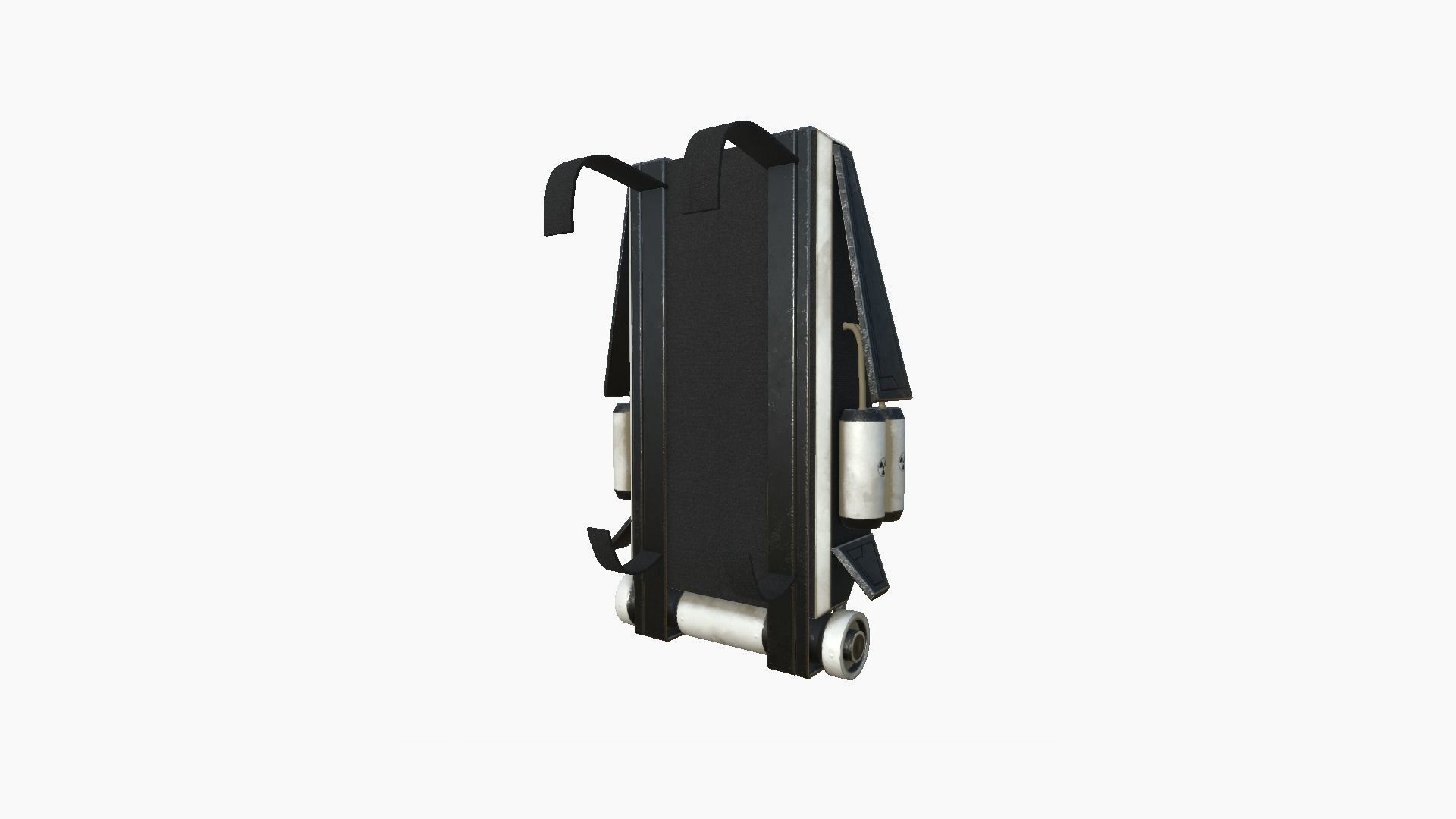 SciFi Backpack F07 White Dirt - Fashion Character Design Low-poly 3D model_3