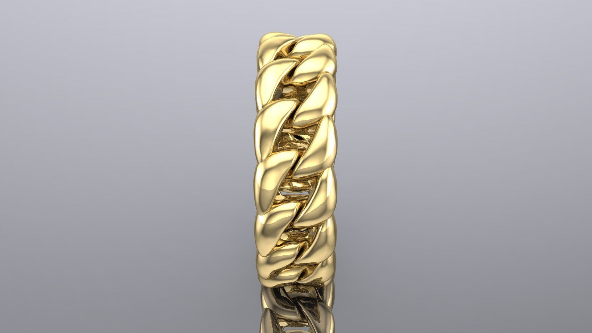 Cuban ring 3D model 3D print model_2