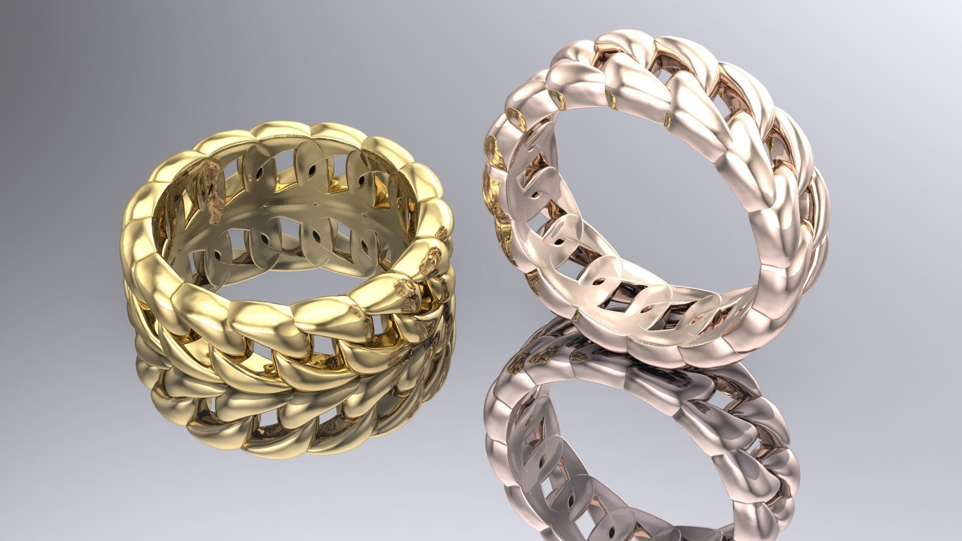Cuban ring 3D model 3D print model_1