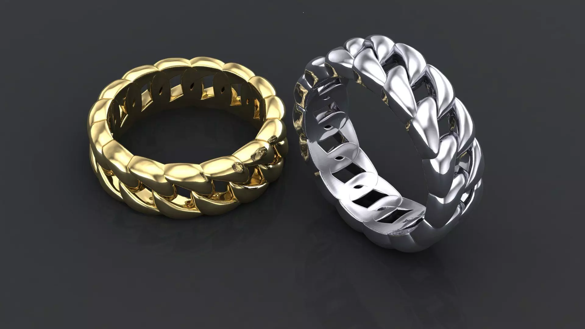 Cuban ring 3D model 3D print model_0
