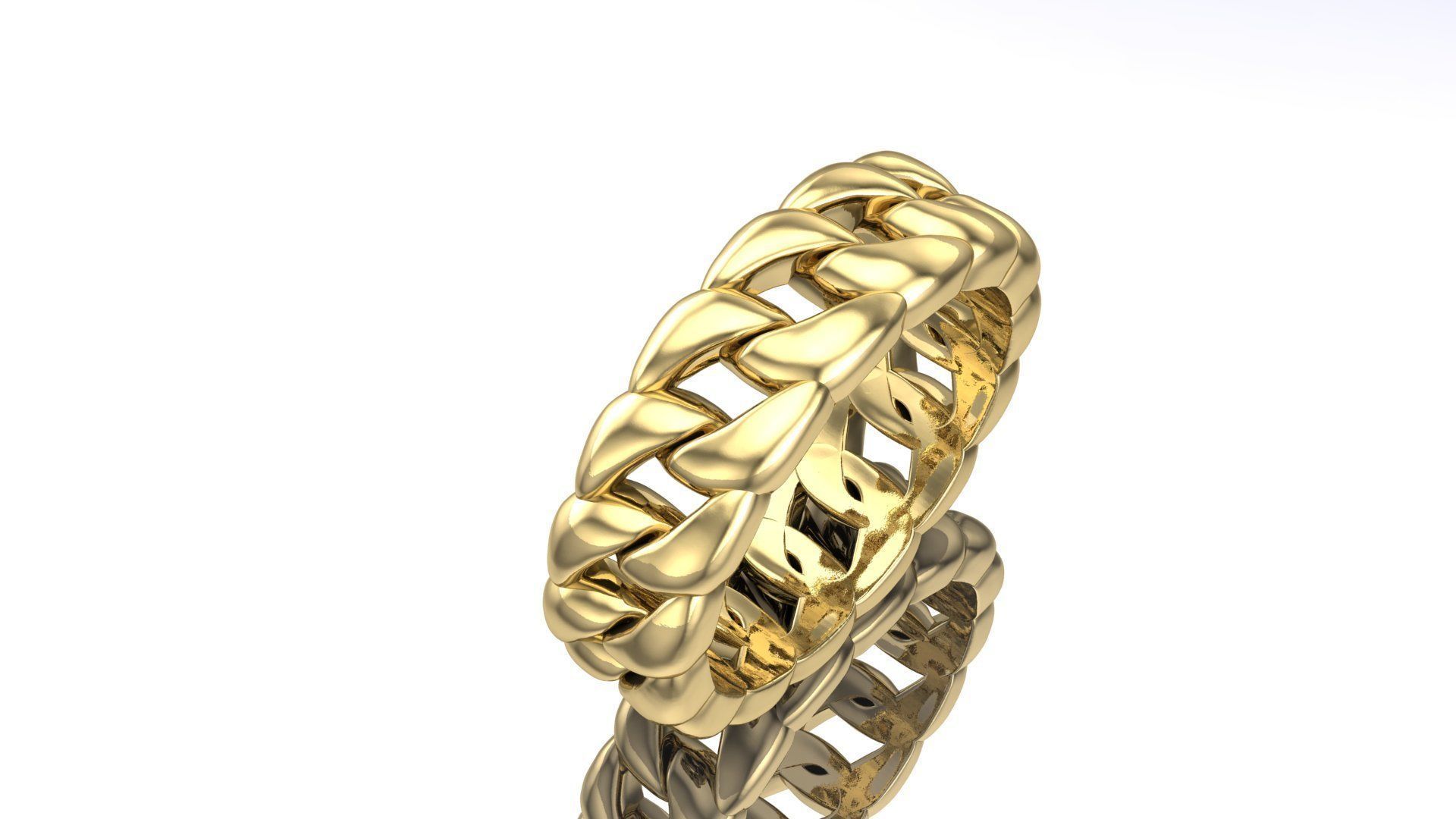Cuban ring 3D model 3D print model_4