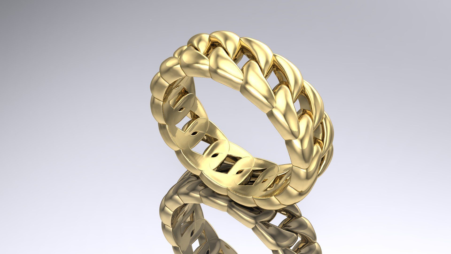 Cuban ring 3D model 3D print model_5