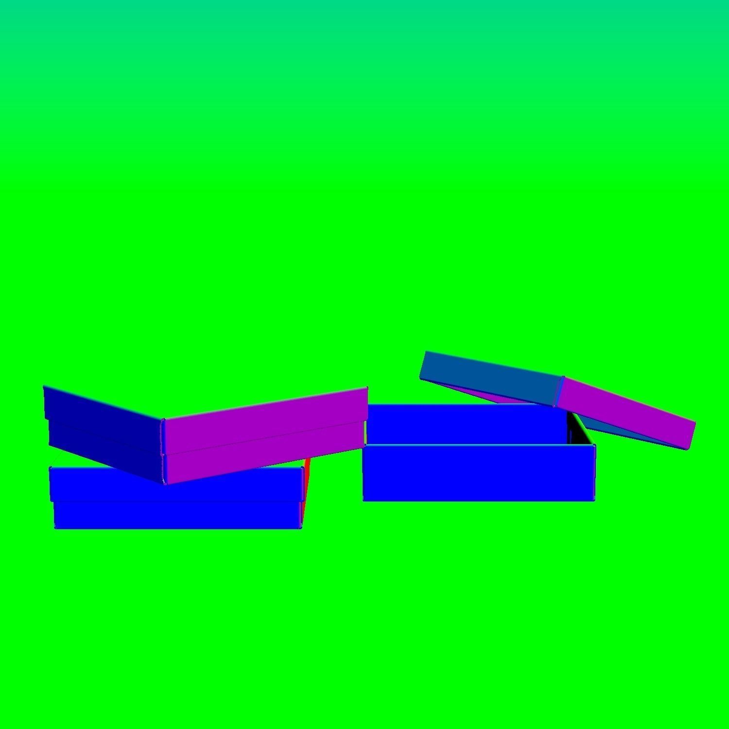 2 Piece Rigid Box Premium - Package 3D model 3D model_11