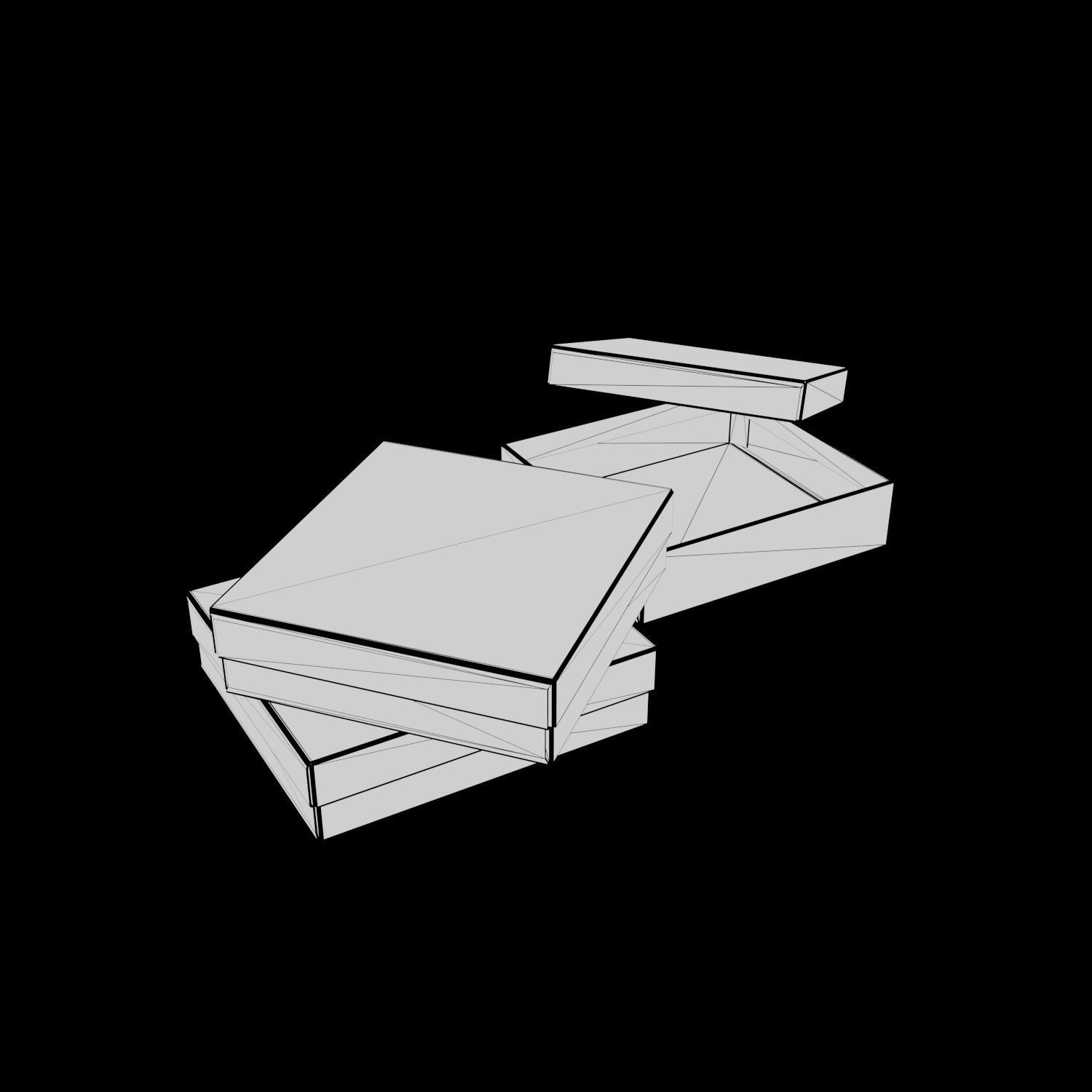 2 Piece Rigid Box Premium - Package 3D model 3D model_4