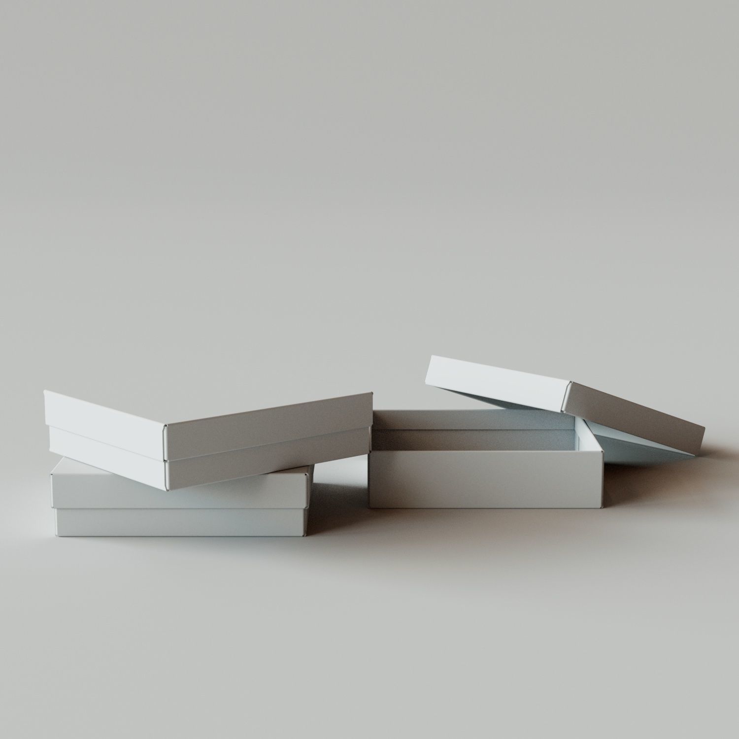 2 Piece Rigid Box Premium - Package 3D model 3D model_1