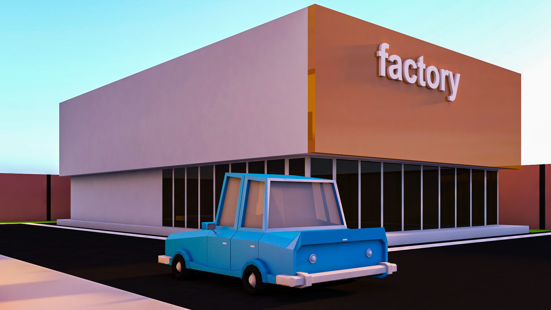 Low Poly factory- Low Poly Assets Low-poly 3D model Low-poly 3D model_10