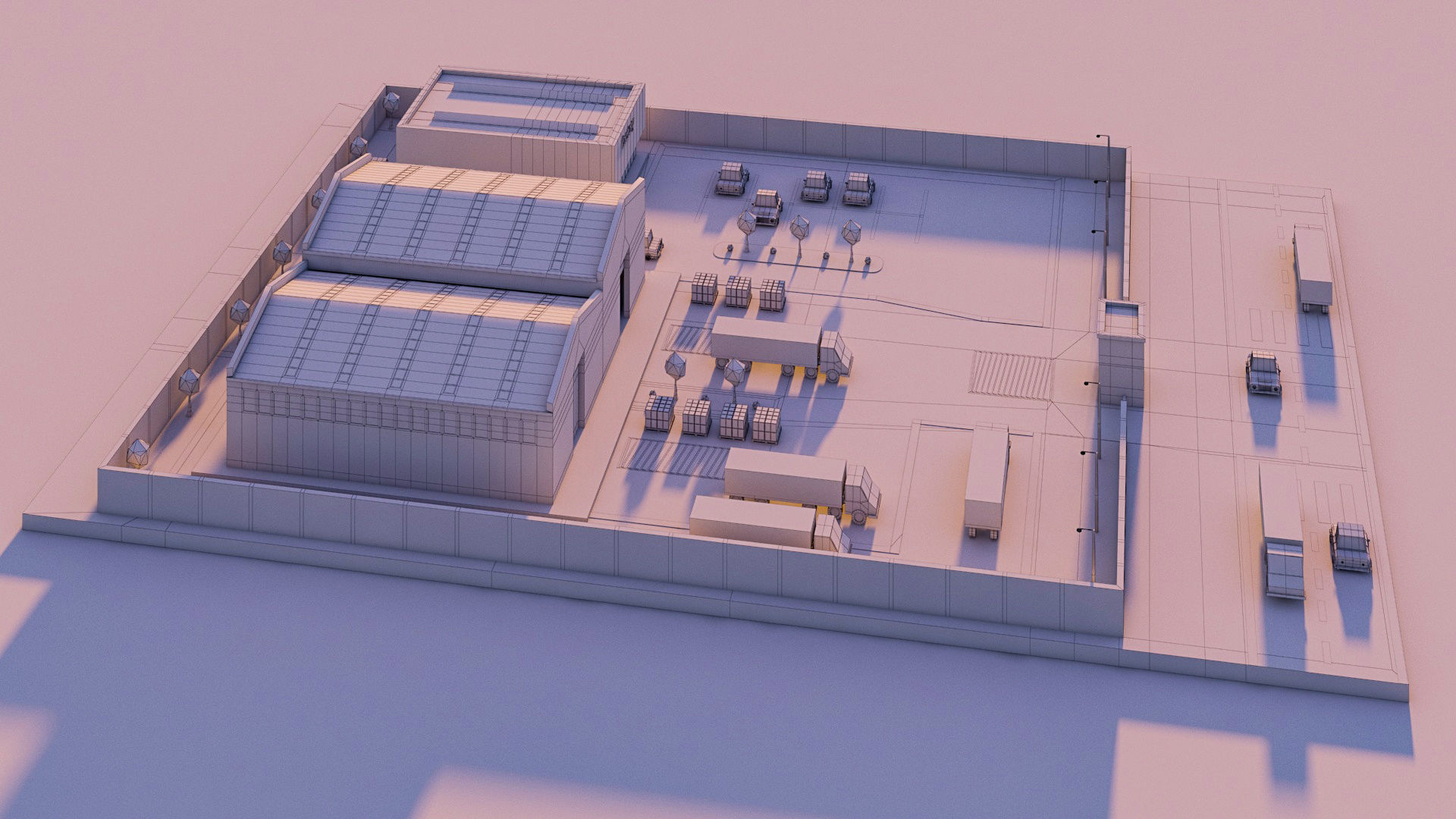Low Poly factory- Low Poly Assets Low-poly 3D model Low-poly 3D model_16