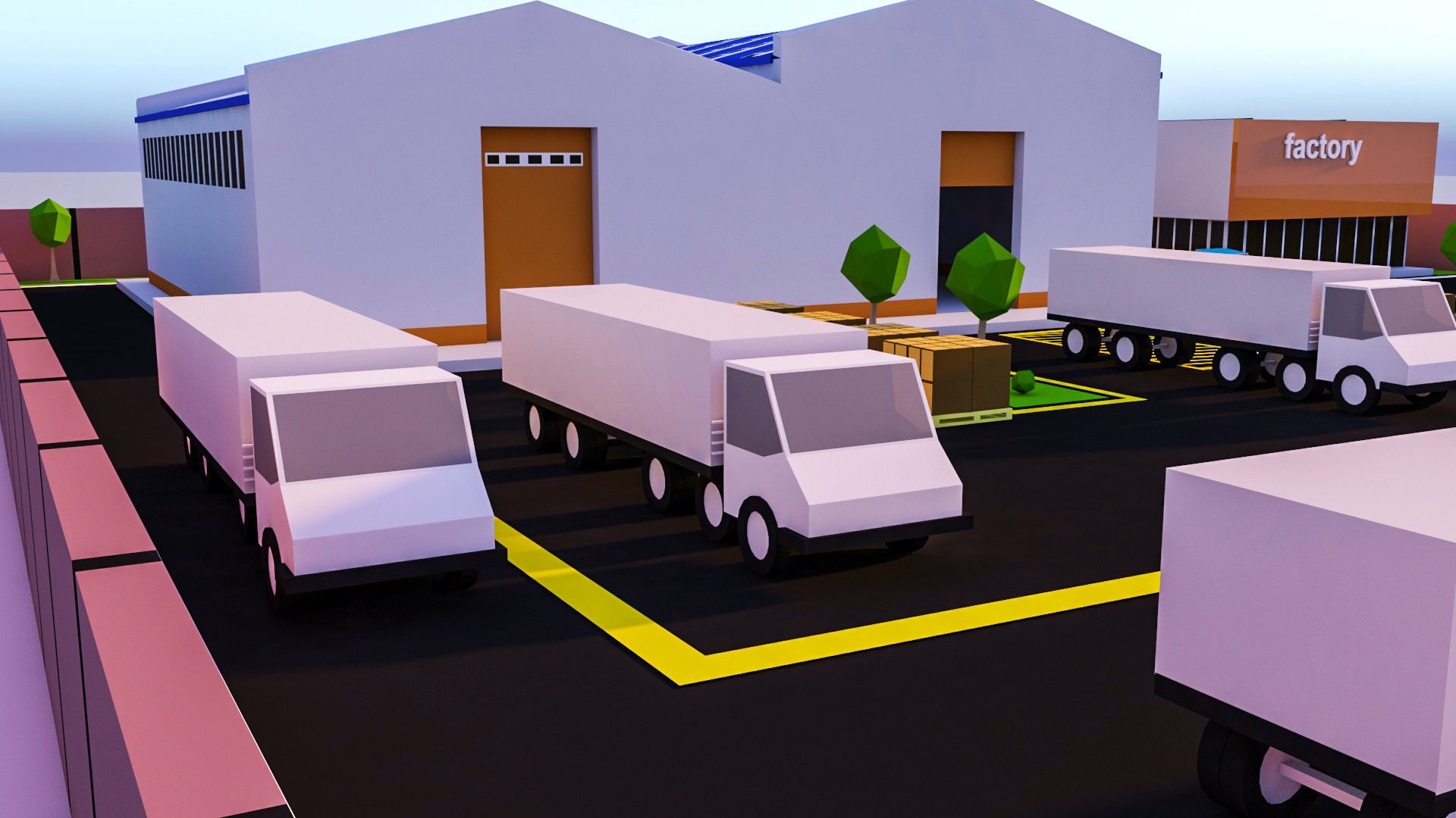 Low Poly factory- Low Poly Assets Low-poly 3D model Low-poly 3D model_6