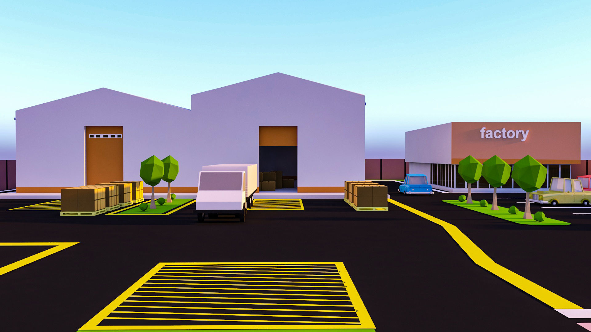 Low Poly factory- Low Poly Assets Low-poly 3D model Low-poly 3D model_8