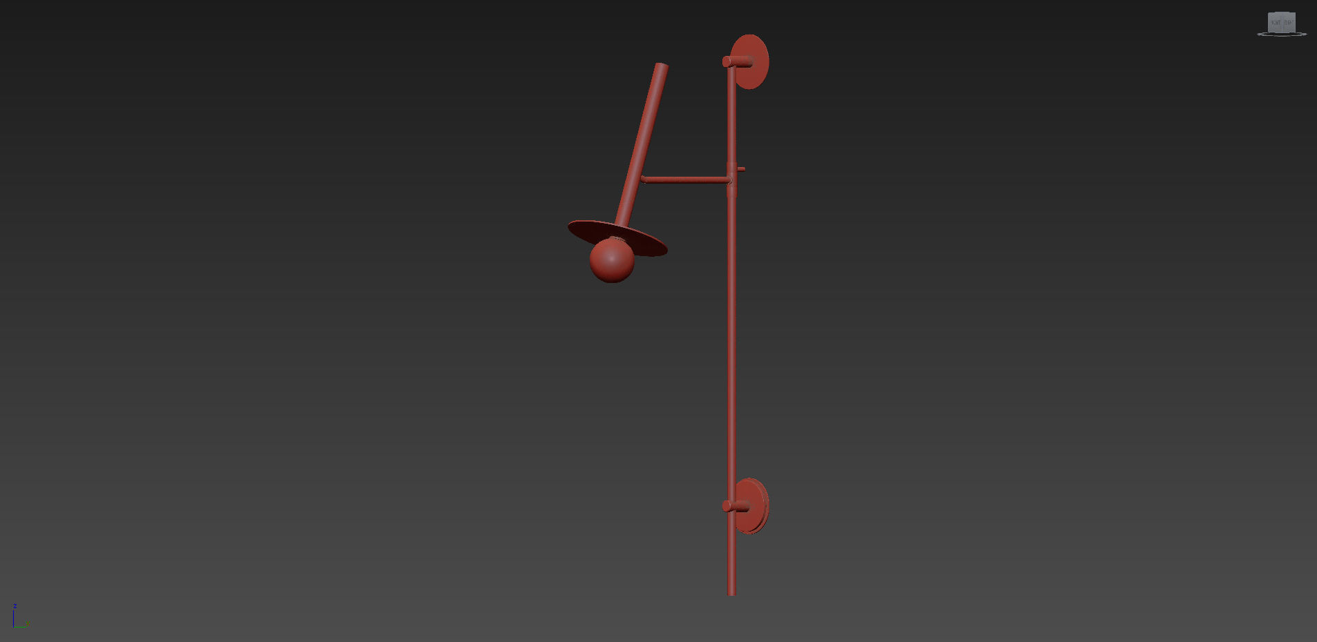 LUMINAIRE MURAL PIVOTANT NODES KC1031MBK Wall Sconce 3D model_8