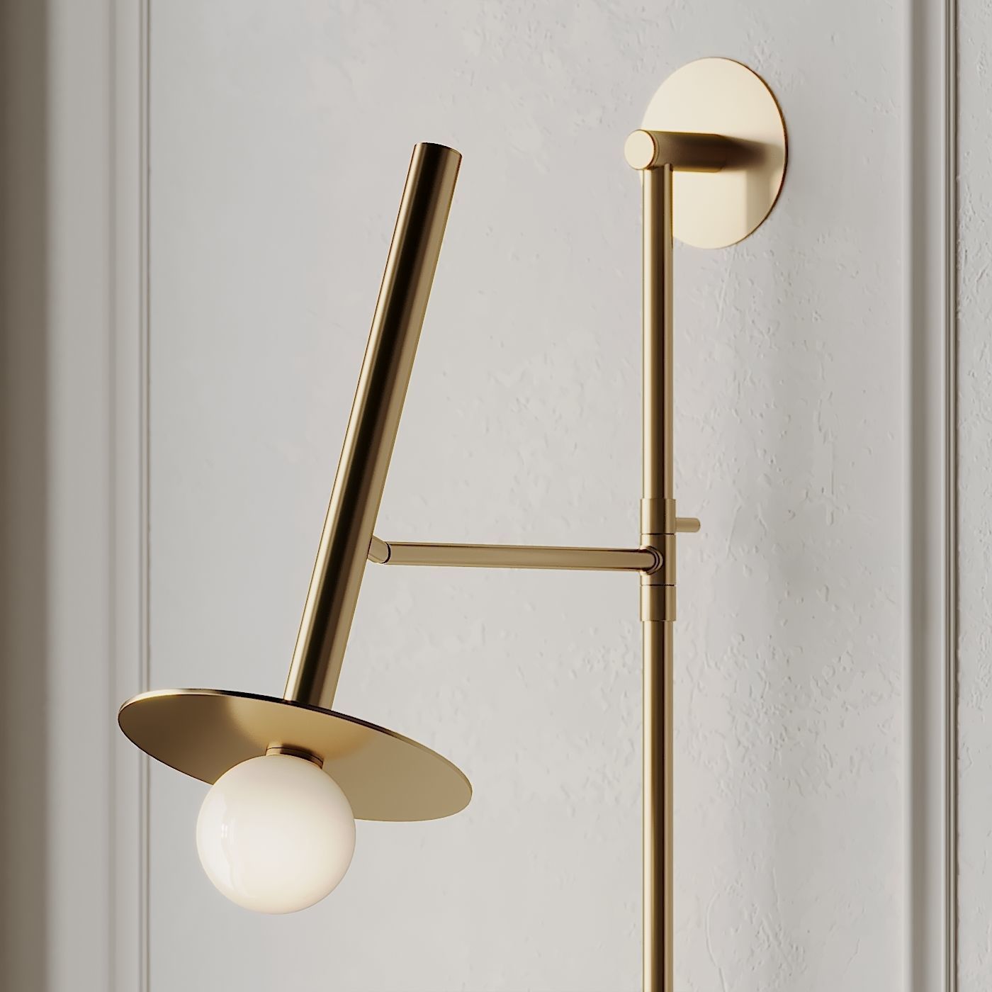 LUMINAIRE MURAL PIVOTANT NODES KC1031MBK Wall Sconce 3D model_1