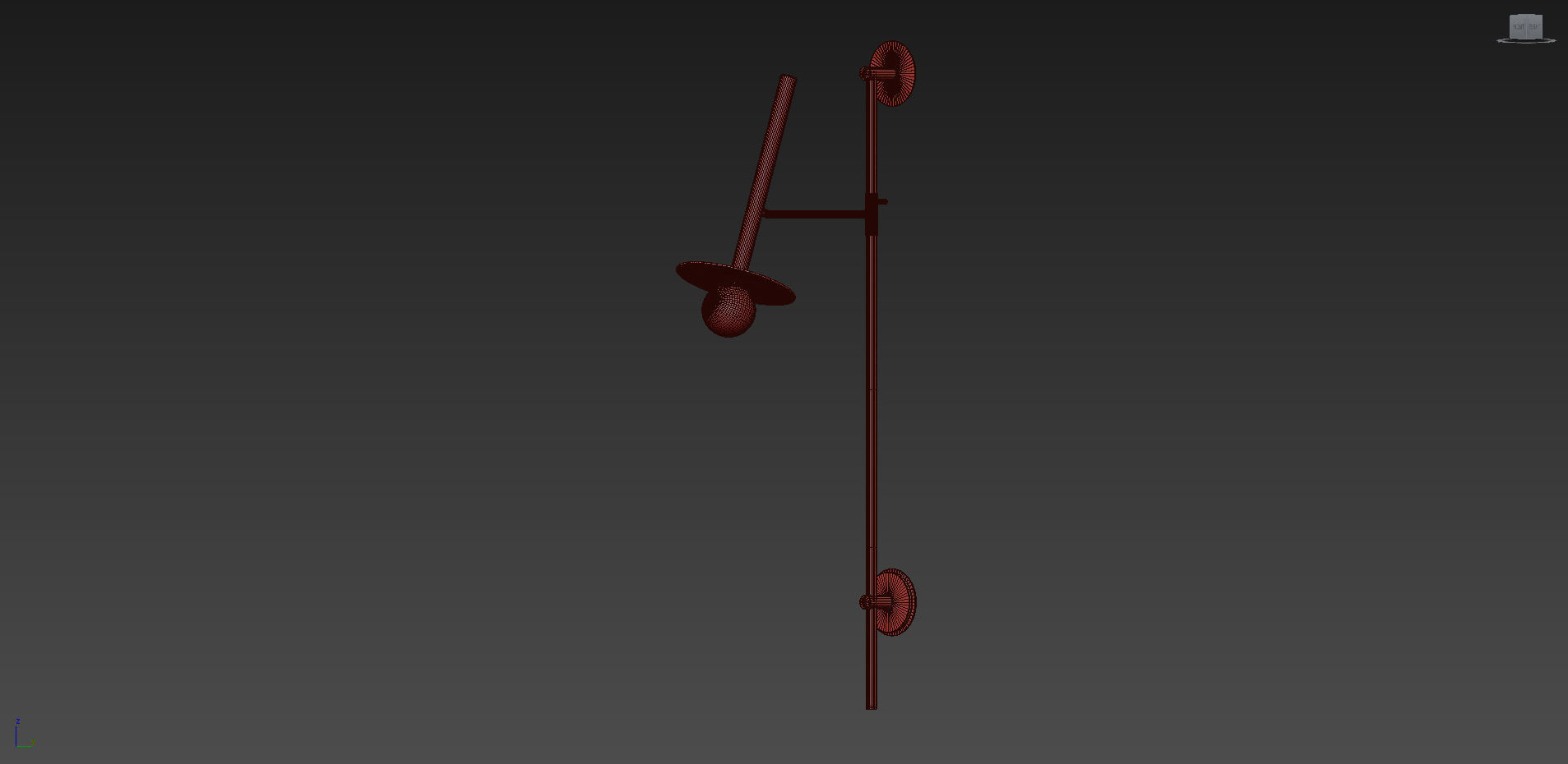 LUMINAIRE MURAL PIVOTANT NODES KC1031MBK Wall Sconce 3D model_7