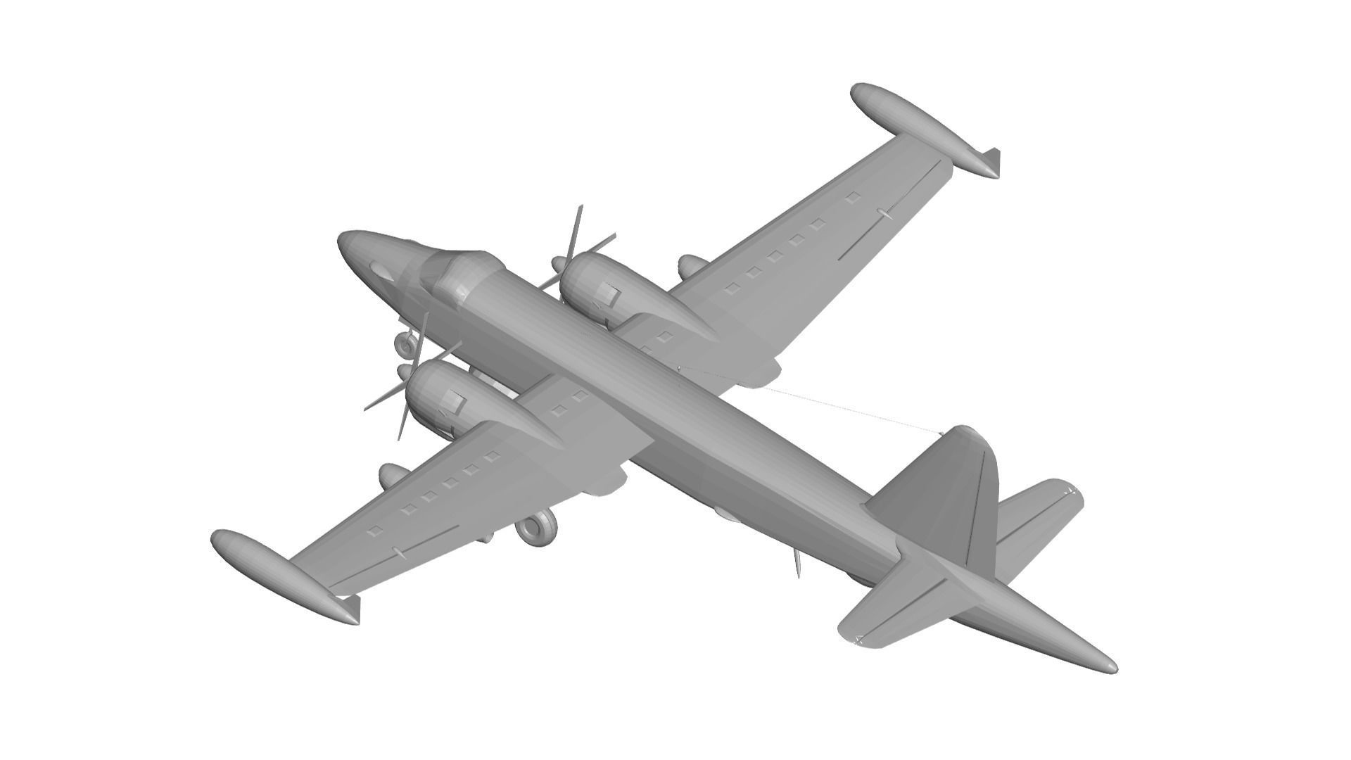 Lockheed P-2 Neptune 3D model_3