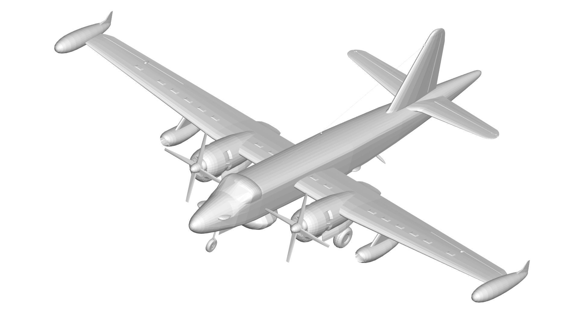 Lockheed P-2 Neptune 3D model_1