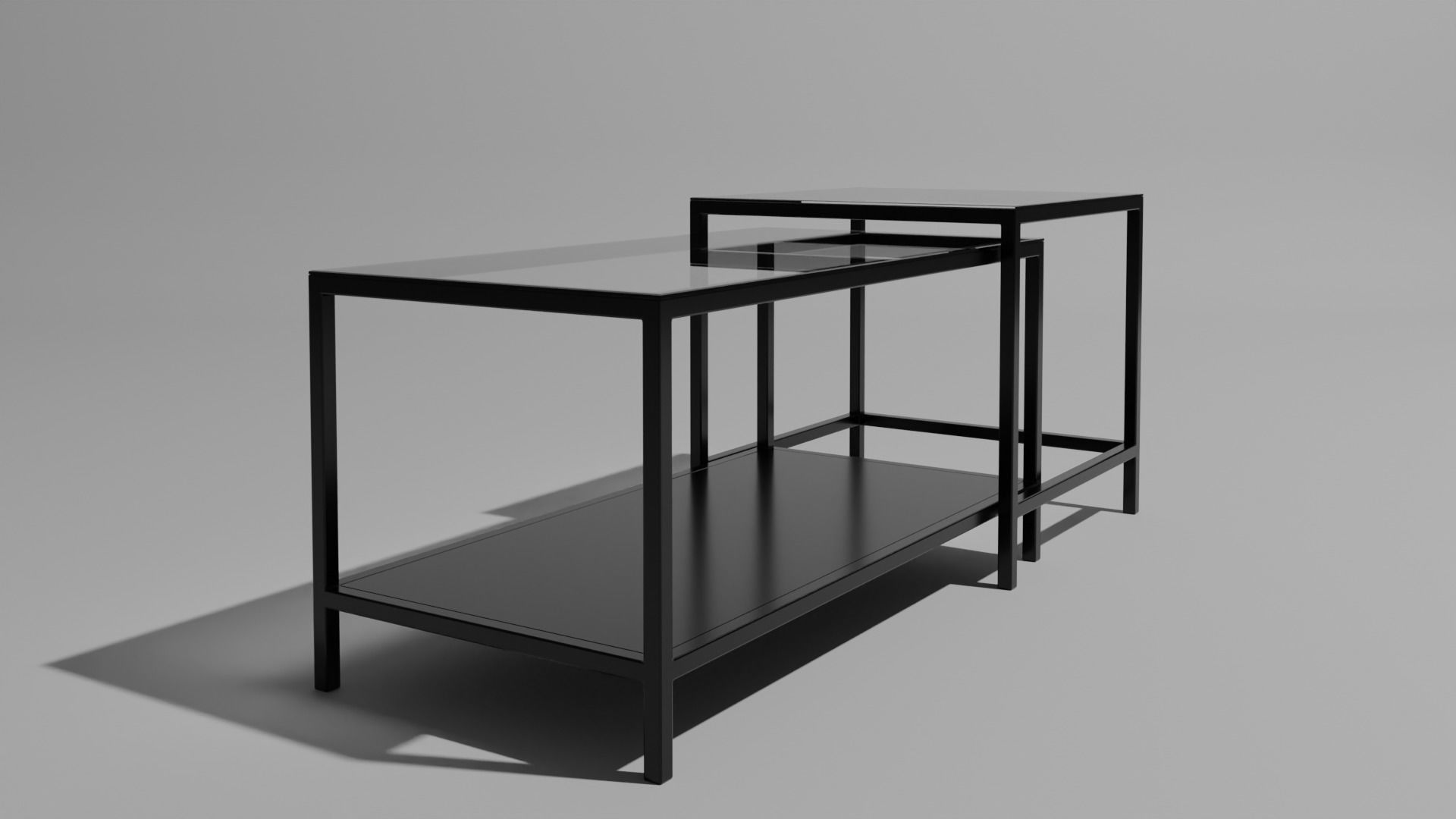 Glass table Free 3D model_5