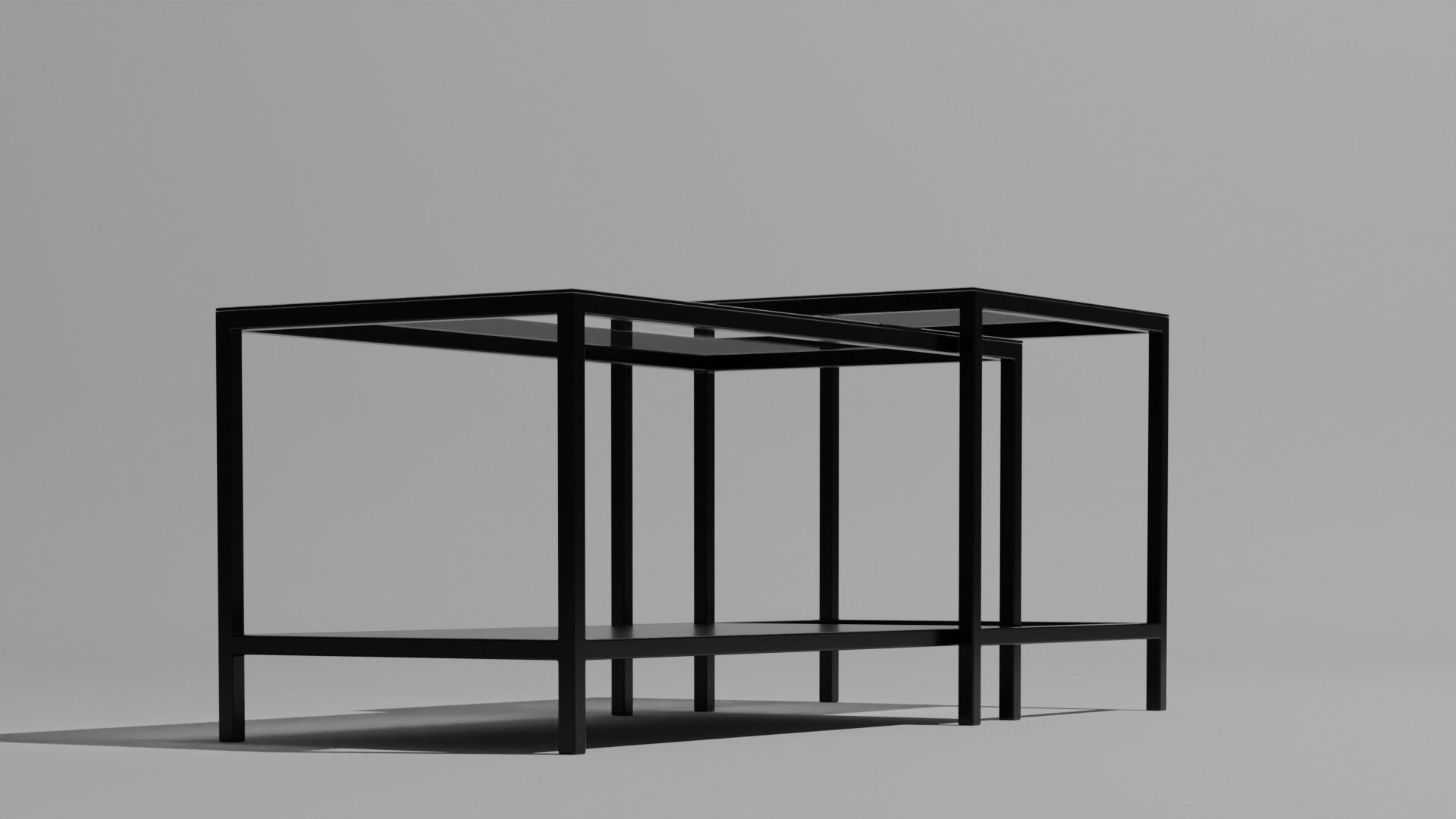 Glass table Free 3D model_6