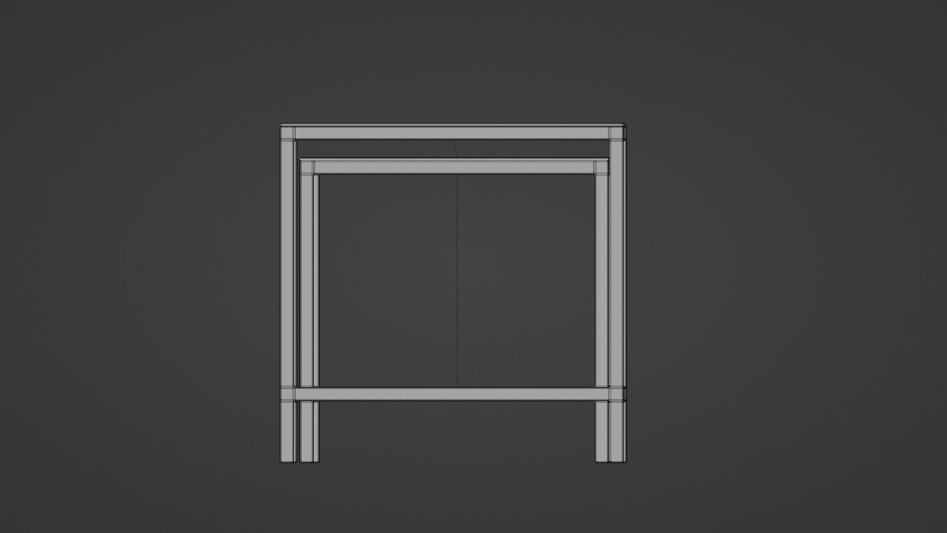 Glass table Free 3D model_8