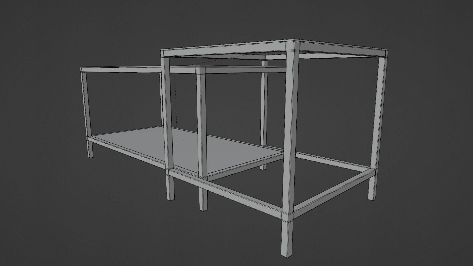 Glass table Free 3D model_12