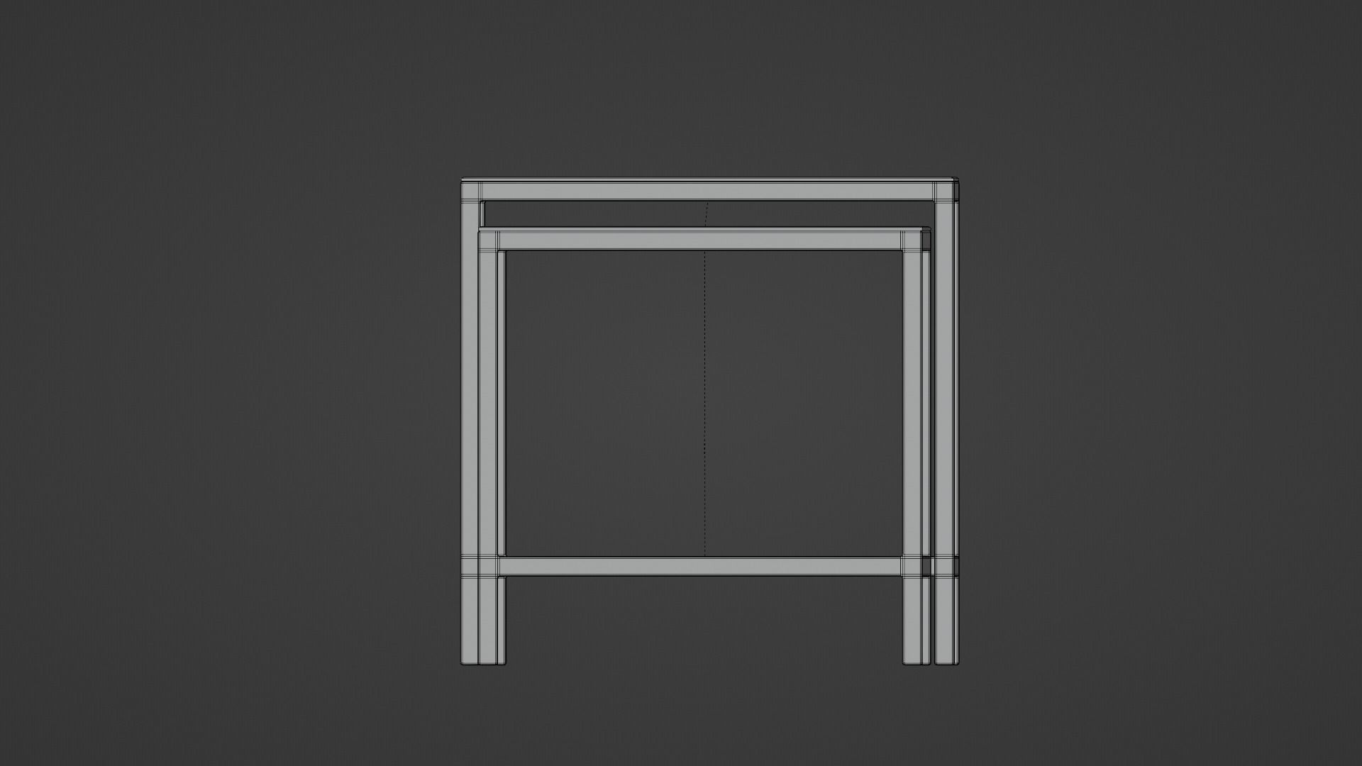 Glass table Free 3D model_7