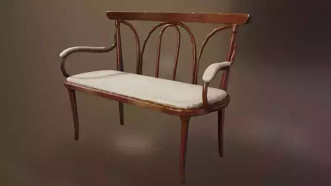 Wooden worn Antique Bench