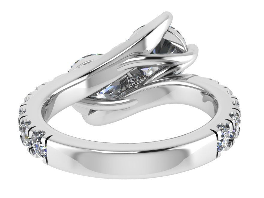  Round Diamond Fashion Ring 0270 3D print model_3