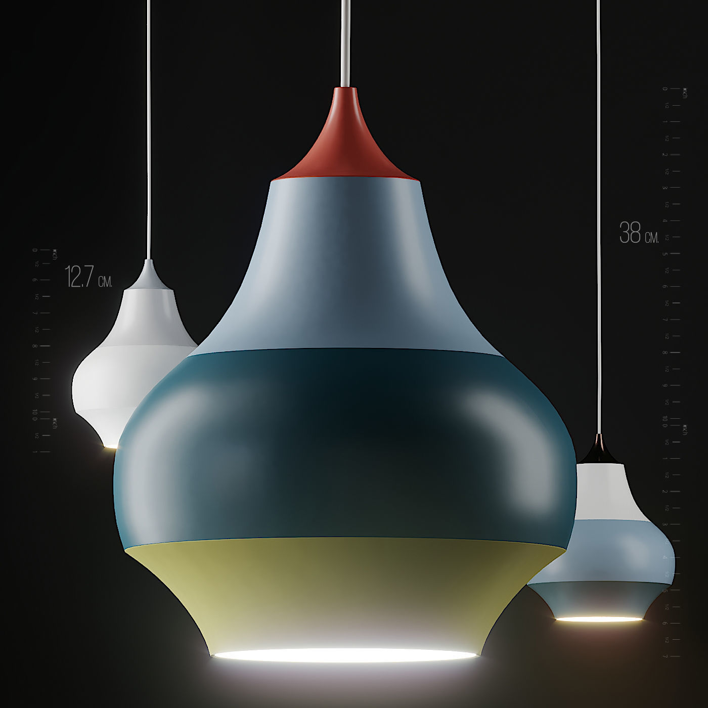  Cirque Pendant Light 3 Size by Louis Poulsen 3D model_4