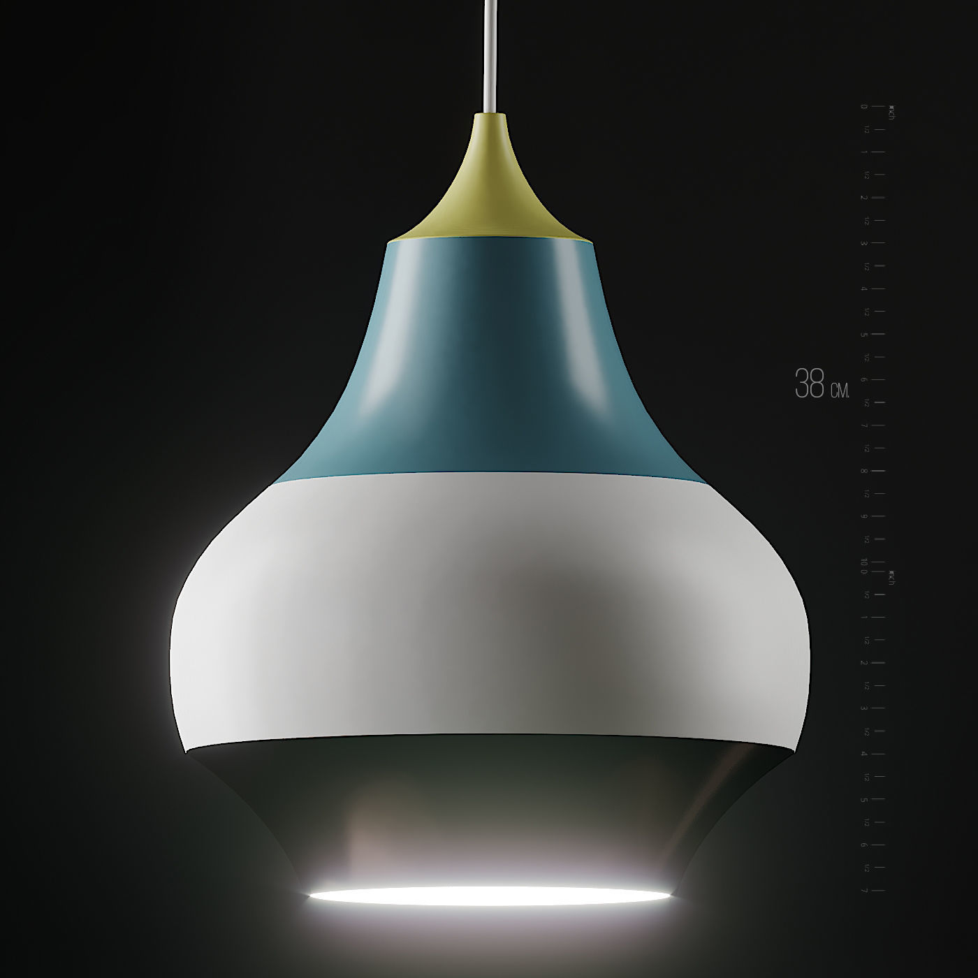  Cirque Pendant Light 3 Size by Louis Poulsen 3D model_2
