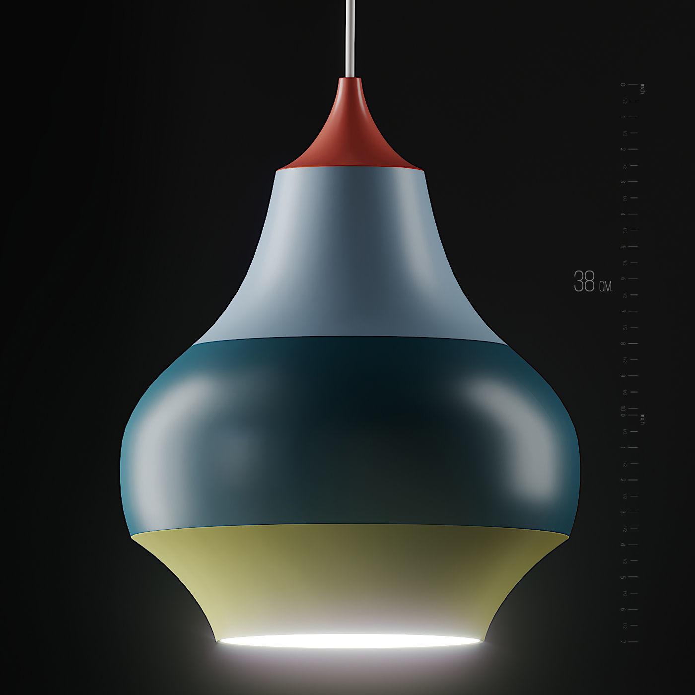  Cirque Pendant Light 3 Size by Louis Poulsen 3D model_1